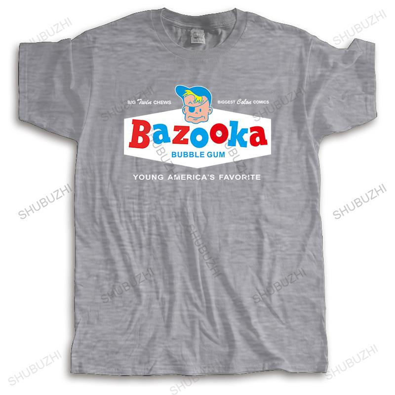 

Mens loose tops summer cotton black funny tshirt BAZOOKA new arrived man casual t shirt cotton bigger size drop shipping 4XL