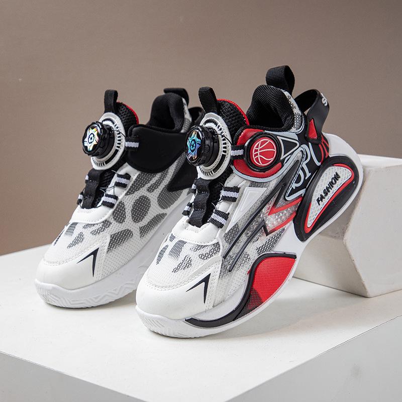 2025 Autumn/Winter Kids' Basketball & Running Shoes - Soft Sole, Breathable, Casual Sneakers for Boys & Girls