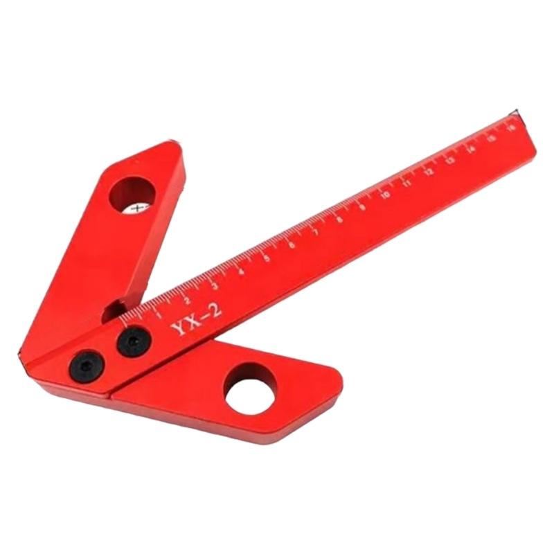 

Center Scribe Measuring Tool Carpenter Center Finders Aluminum 45/90 Degree Right Angles Line Gauge Center Scribe Square 200mm