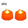 Halloween Decoration Lights 2Pcs Pumpkin Flameless Candles Battery Operated LED Candle Decorative Candles for Light