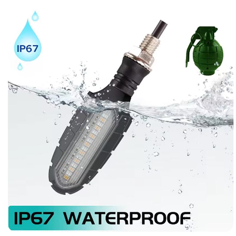 16 LED Motorcycle Turn Signal Lights Waterproof DRL Flasher Motorbike Indicator Blinker Moto Tail Brake Warning Lamp DC 12V