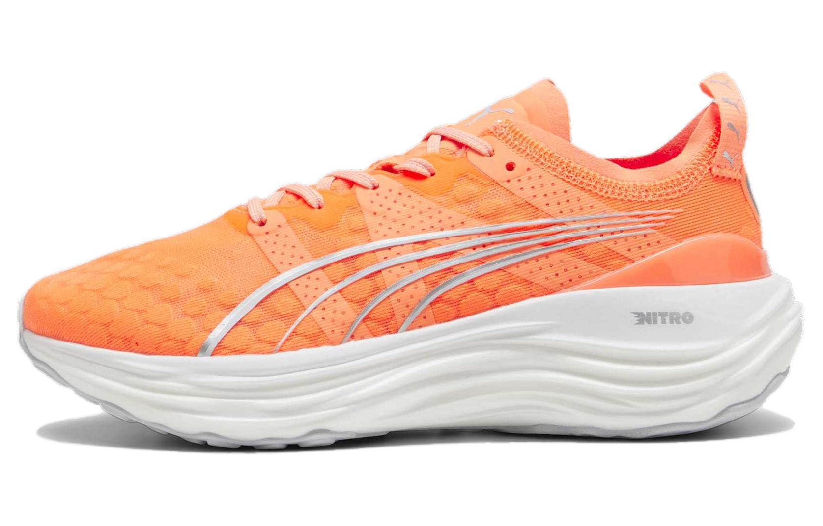 PUMA ForeverRun Nitro  Neon Citrus Silver Mist  Women s 377758-17 37