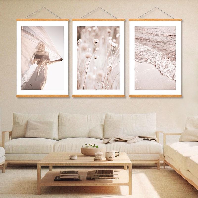 Geometrische Bilder Poster Magnetischer Posteraufhänger Naturrahmen Aufhänger Rahmen Gemälde Fotorahmen Wandkunst Bastelrahmen