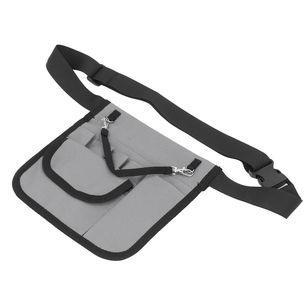 Nurse Pouch Grey Portable Oxford Cloth Large Capacity Nurse Waist Pouch Organizer for Hospital