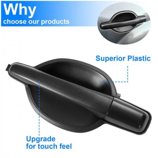 Rear Left Outside Outer Exterior Door Handle For 04-11 Mitsubishi Endeavor