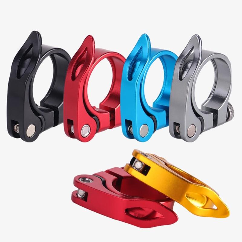Road Bike Seat Tube Clip Bike Saddles Seat Clamps Bicycles Seatpost Clamp Aluminum Alloys 34.9mm Seat Tube Clamp