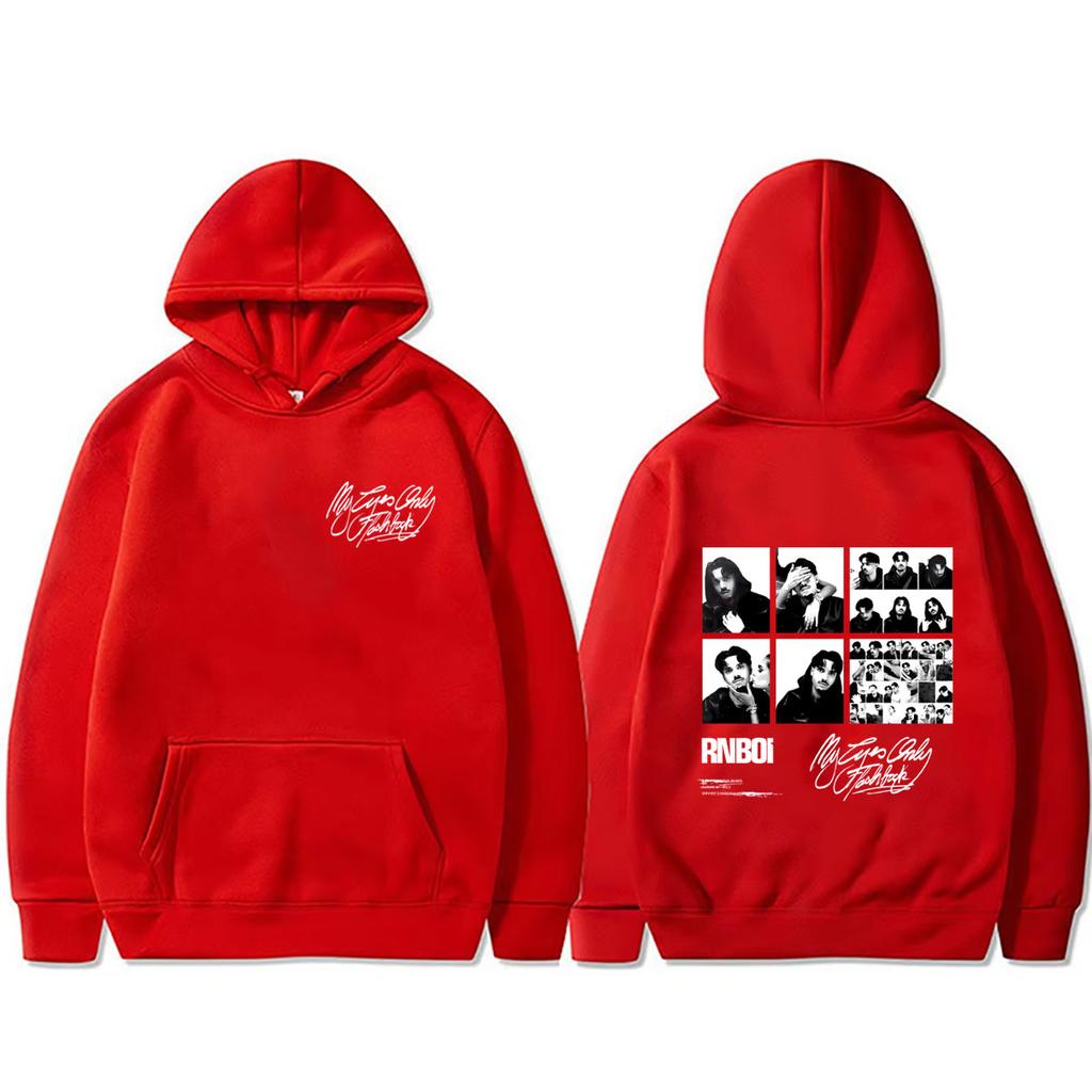 Rapper RnBoi My Eyes Only Flashback Album Hoodie Men Women Hip Hop Fashion Music Pullover Hoodies Tracksuit