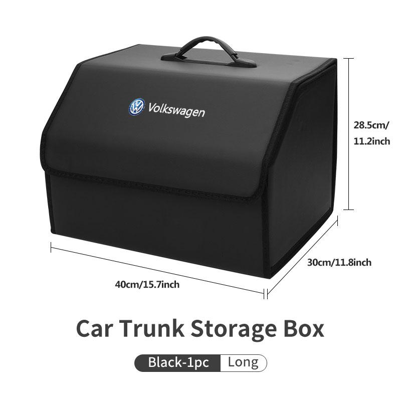 For Volkswagen VW Car Trunk Organizer Box Tailbox Stowing Tidying Storage Bag Polo Jetta Sagitar Magotan Passat B5 B6 B7 CC