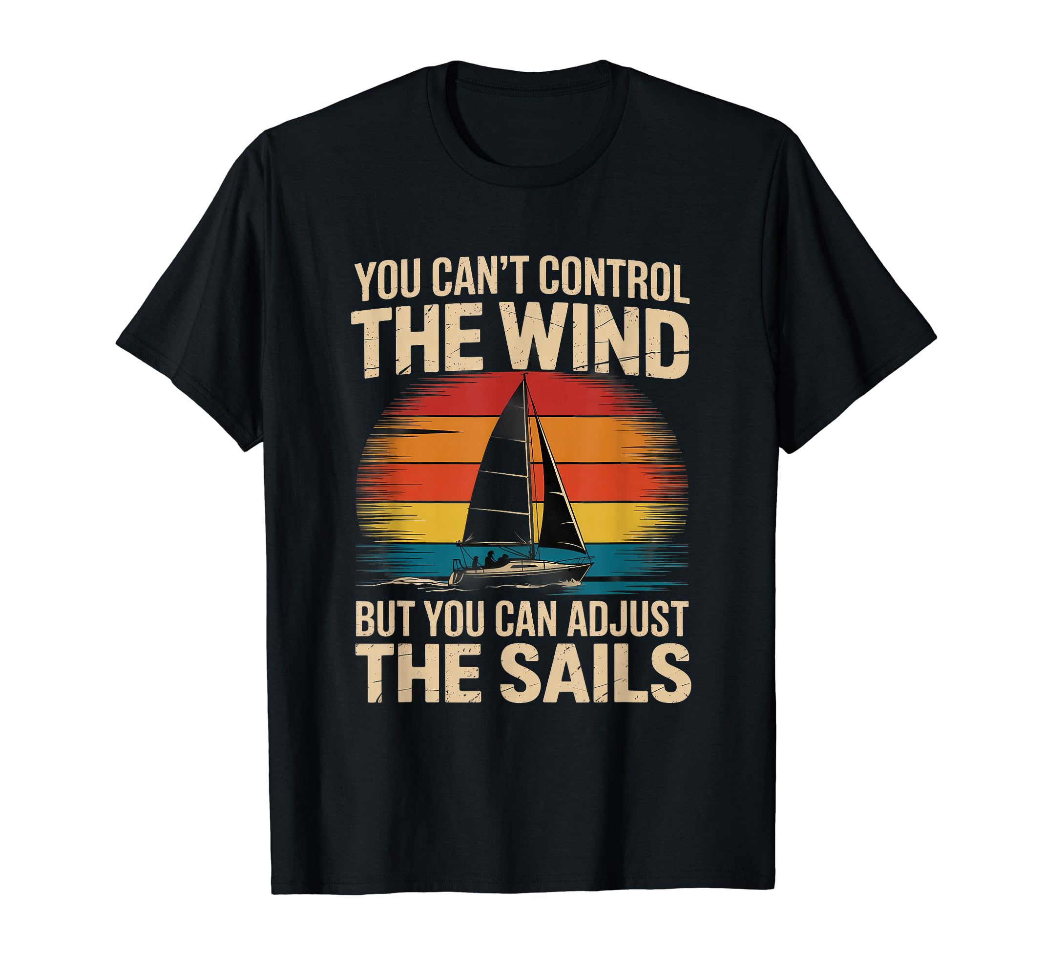 Retro Funny Yacht Lover Summer Beach Adventure Sailing T-Shirt