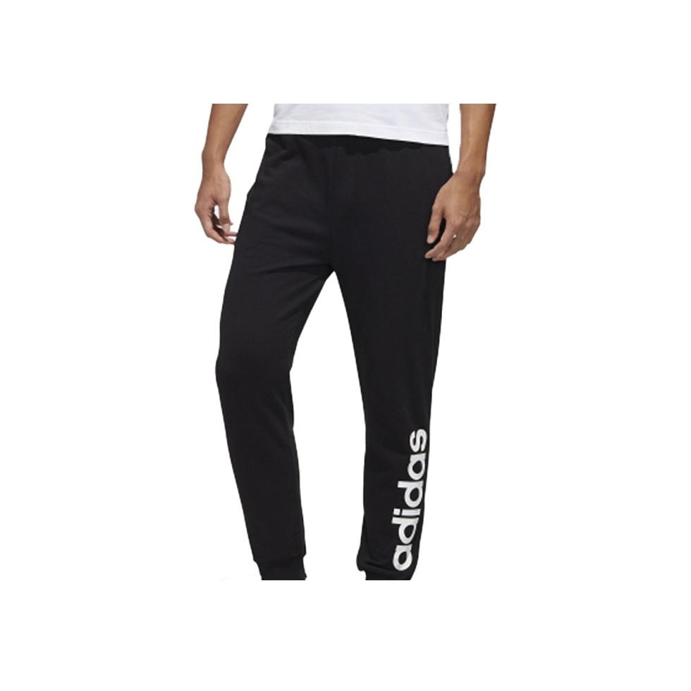 Adidas Neo Logo Cuff Knit Joggers Men Bottoms Black FP7444