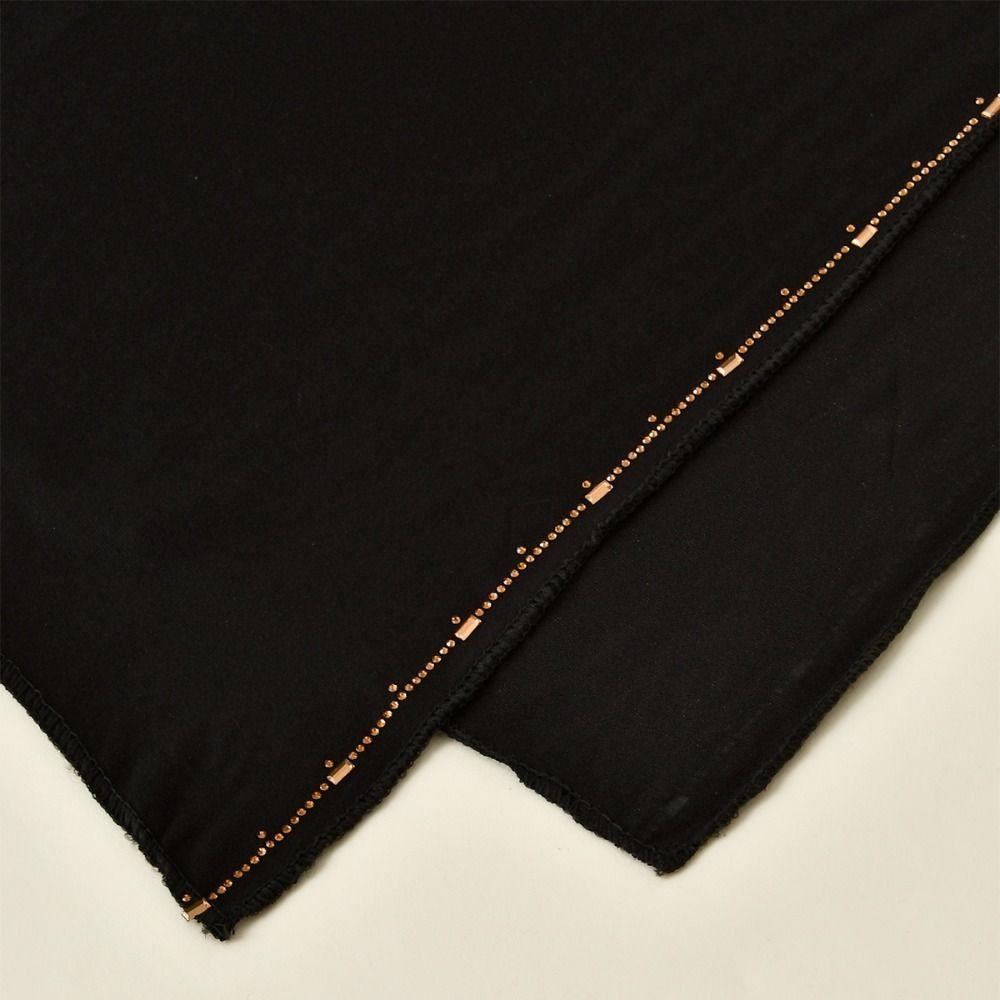 Glitter Shimmer Edge Stretch Shawl Soft Headband Turban New Headscarf For Women