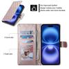 Étui de téléphone matelassé en losanges en cuir PU premium avec cadre photo et poche pour billets pour iPhone Samsung Google Dragonne détachable