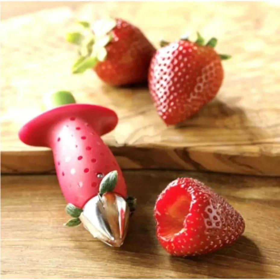 1 Pcs Manual Strawberry Berry Stem And Leaf Remover Fruit Corer Kitchen Tool Home Supplies