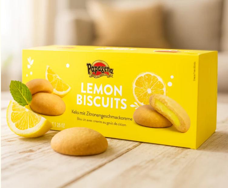 Papagena citronové krémové sušenky 150 g