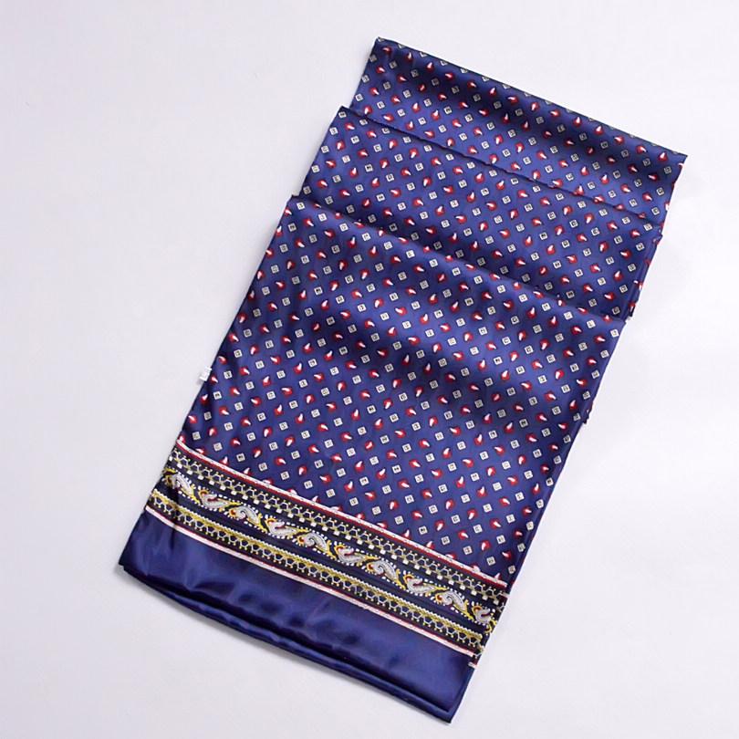 [BYSIFA] Winter Kaffee Herren Lange Schals Bedruckt Neues Design 100% Reiner Seidenschal Herbst Winter Top Qualität Seide Halstücher