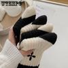 Princess Style Socks for Women Thickened Plush Warm Medium Tube Socks Embroidered Stockings In Autumn and Winter