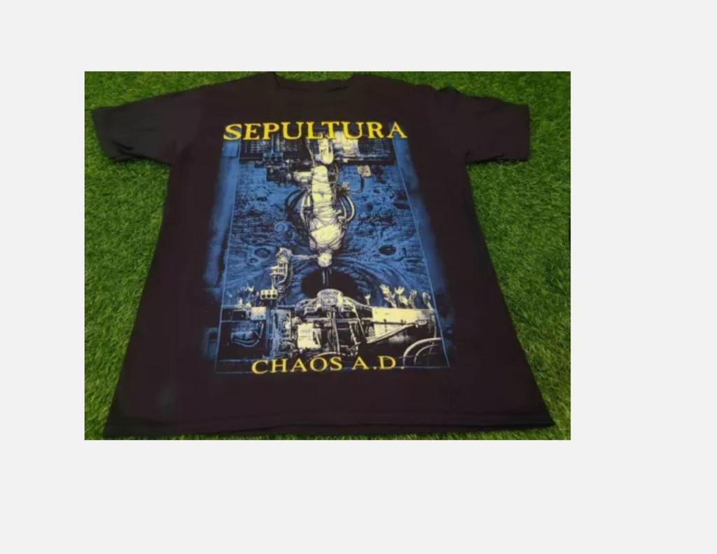 Vintage SEPULTURA CHAOS AD Men All Size Shirt Gift For Fans T-Shirt