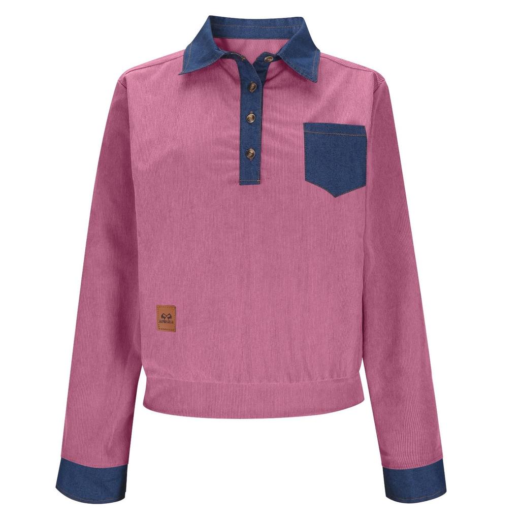 Women's Fashion -Color T-Shirt Casual Top