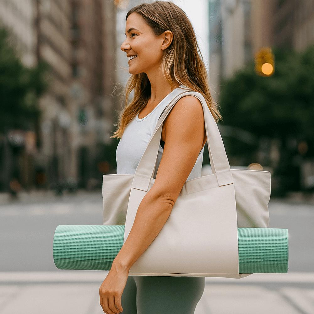 Foldable Multifunctional Yoga Bag Lightweight Pilates Mat Case Yoga Mat Carry Bag Travel