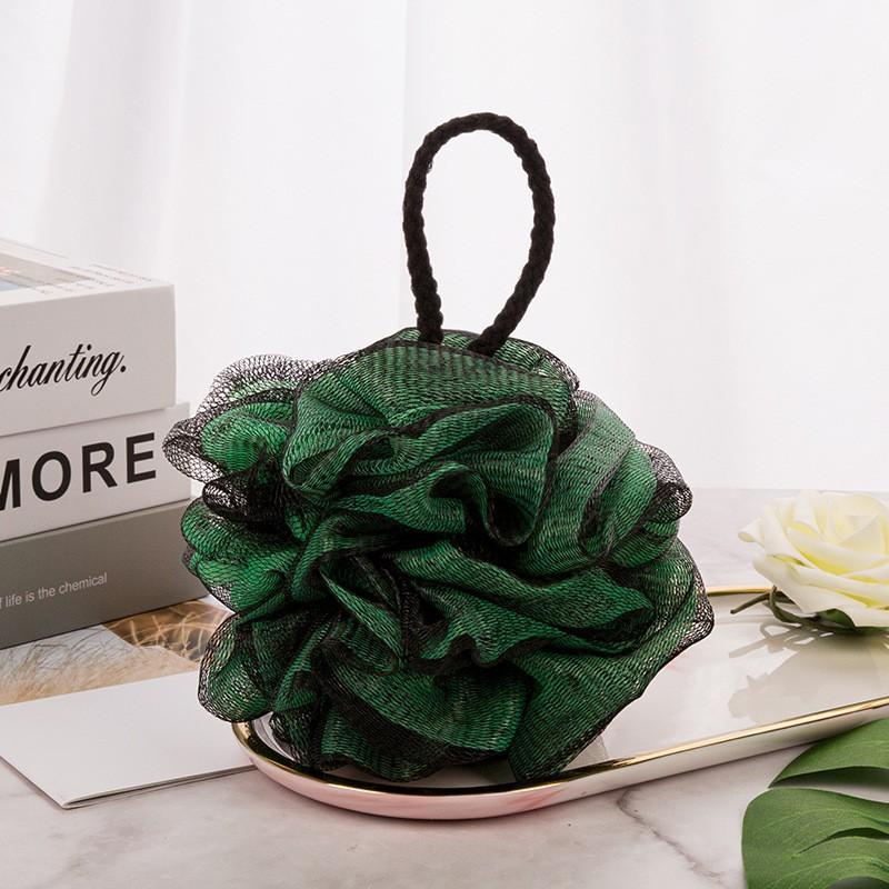Charcoal Loofah Sponge, Shower Loofah 60g/PCS - Body Scrubber Loofa Set of 4 - Charcoal Blue, Green, Purple & Red, Bath Sponge for Men and Women