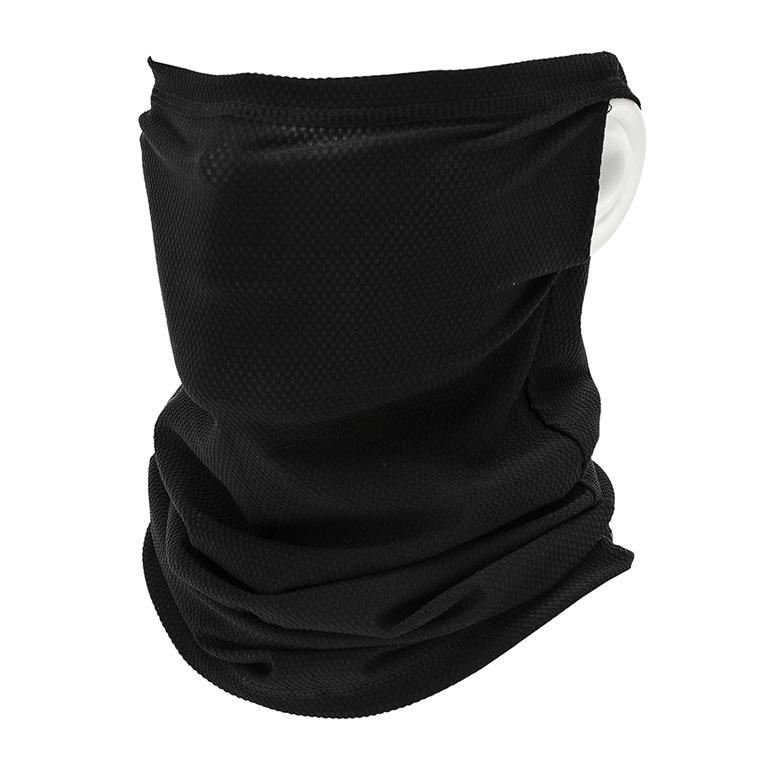 

Унісекс Захист від сонця Льодовий шовк Бафф для шиї для активного відпочинку чорний