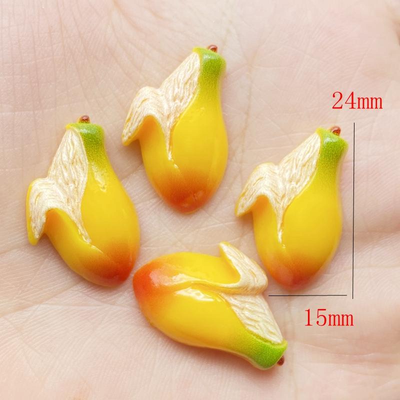 20Pcs Kawaii Cute Mixed Mini Fruit Series FlatBack Resin Cabochons Scrapbooking DIY Jewelry Craft Decoration Accessories G59