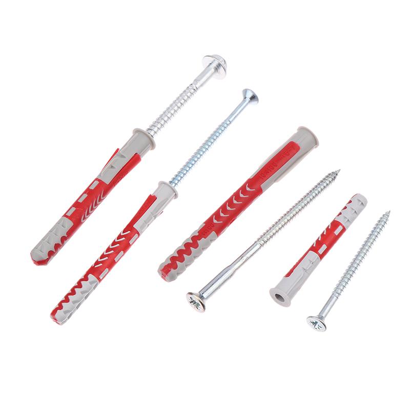 4Set Contractor-Strength Anchor Expansion Pipe Screw Kits Intelligent M8/M10 Pipe Safety Nylon Expansion Nails