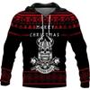 Vzor Vikings Podzim Pánské mikiny s kapucí Viking Mythology Potisk Unisex Pulovr Street Punk Bundy pro volný čas Kabát
