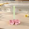 INS Ceramic Bow Candle Holder Unique Candle Stands Minimalist Long Candle Candlestick  Living Room