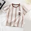 Nuova T-shirt Casual per Bambini Stampa Cartone Animato Carina T-shirt Manica Corta Top Confortevoli Con Pantaloncini Abbigliamento Estivo per Bambini Piccoli