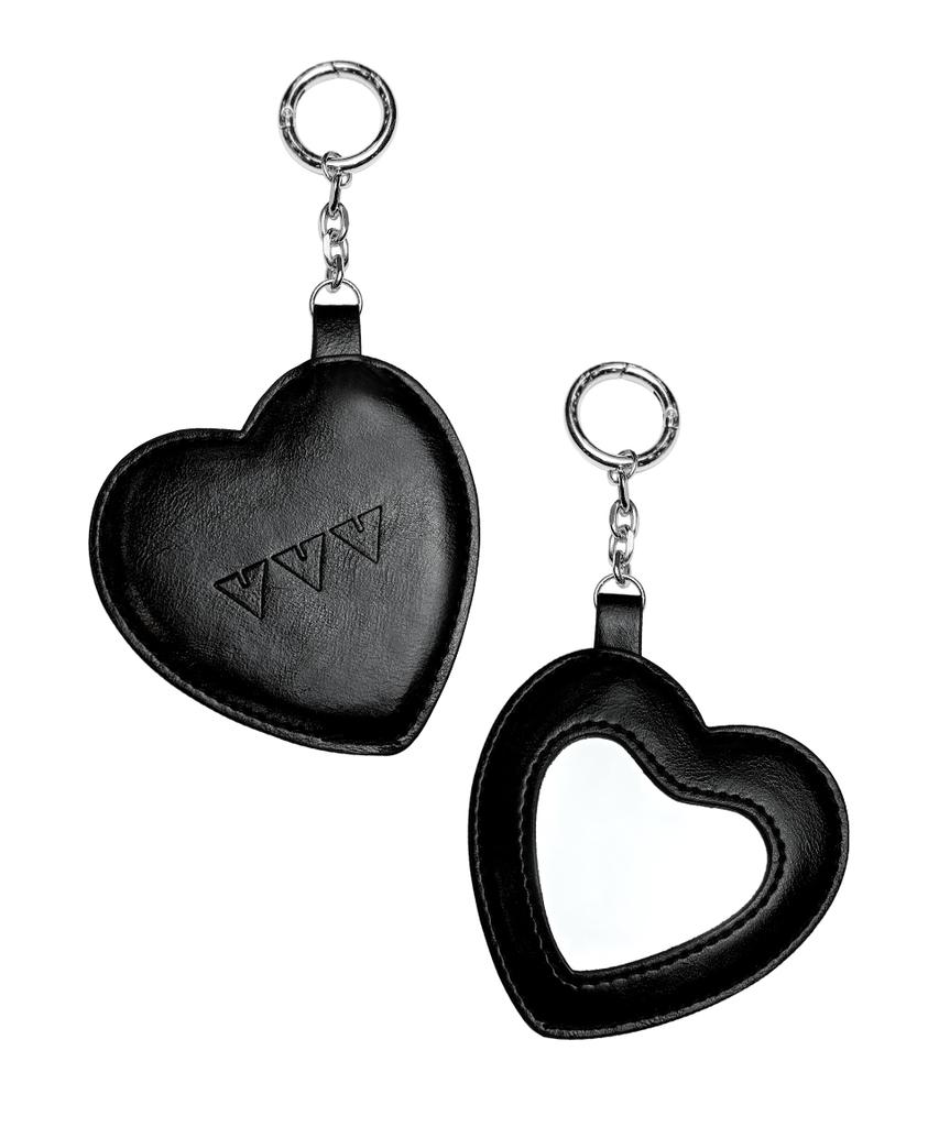 Vvv Heart Mirror Keyring