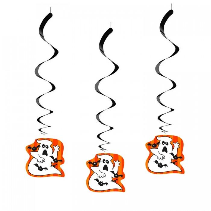 Unique Party Bat And Ghost Halloween Streamers (Pack of 3)