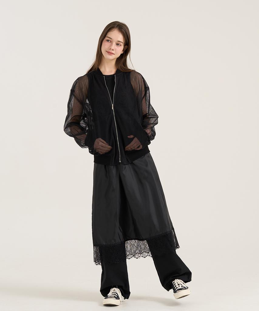 Reve Hearted Ballato Lace Slip - Black