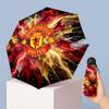Manchester United Pattern Printed Mini 5 Folds 8 Ribs Compact Umbrella Windproof Waterproof Lightweight Portable Folding