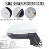 For Toyota Corolla   -2024 US Version 7 P Rearview Mirror Assembly White Blind Spot Side Mirror Car Accessories