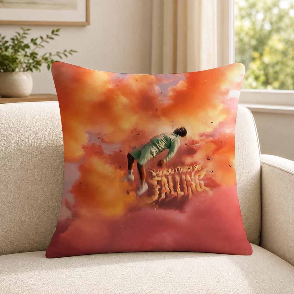 Rapper MM Huncho Cushion Cover Soft Short Plush SkinFriendly Cushion Case for MultiScene Use