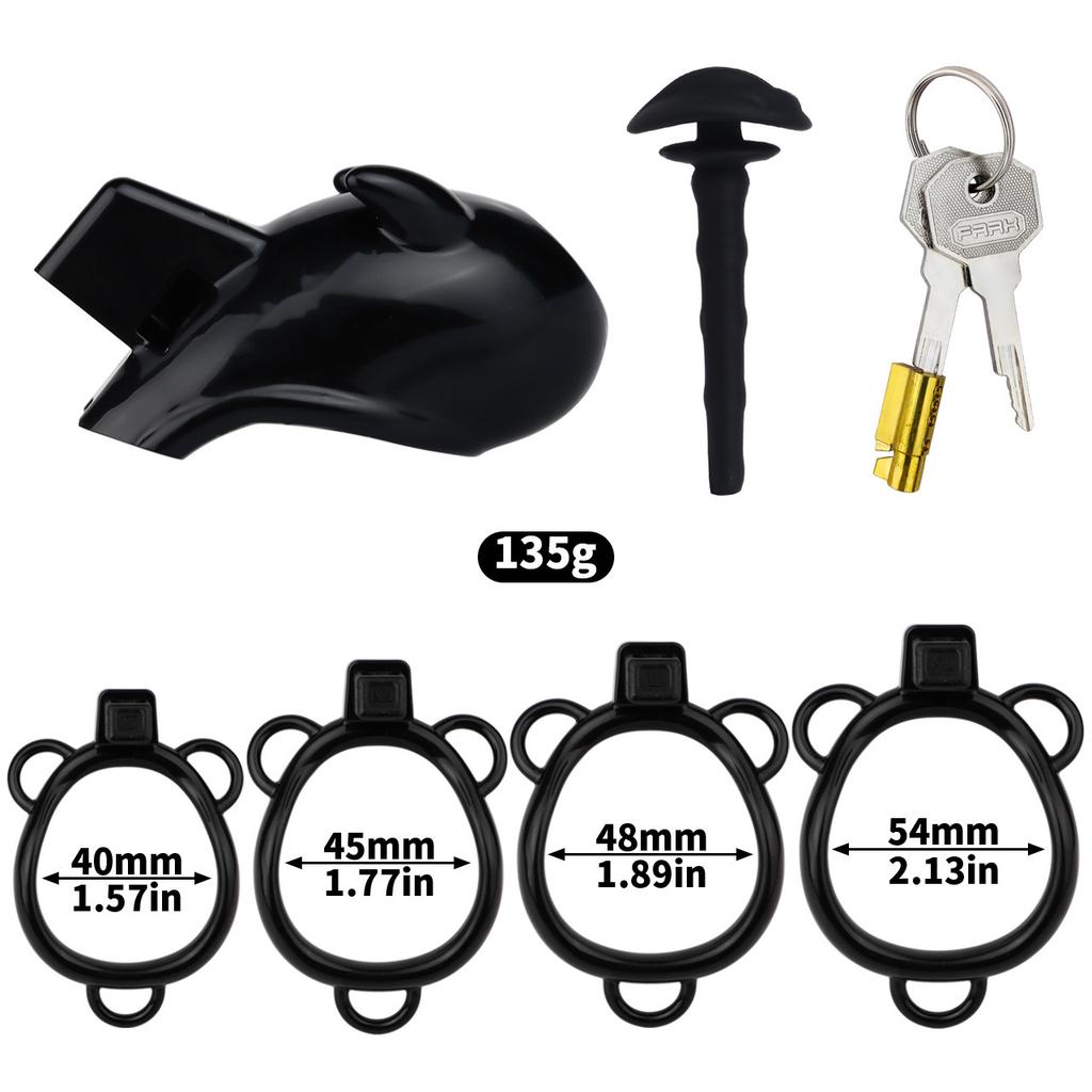 Resin CB Lock Chastity Lock Male Penis Cage Chastity Gay Sex Toys Cock Ring Urethral Chastity BDSM