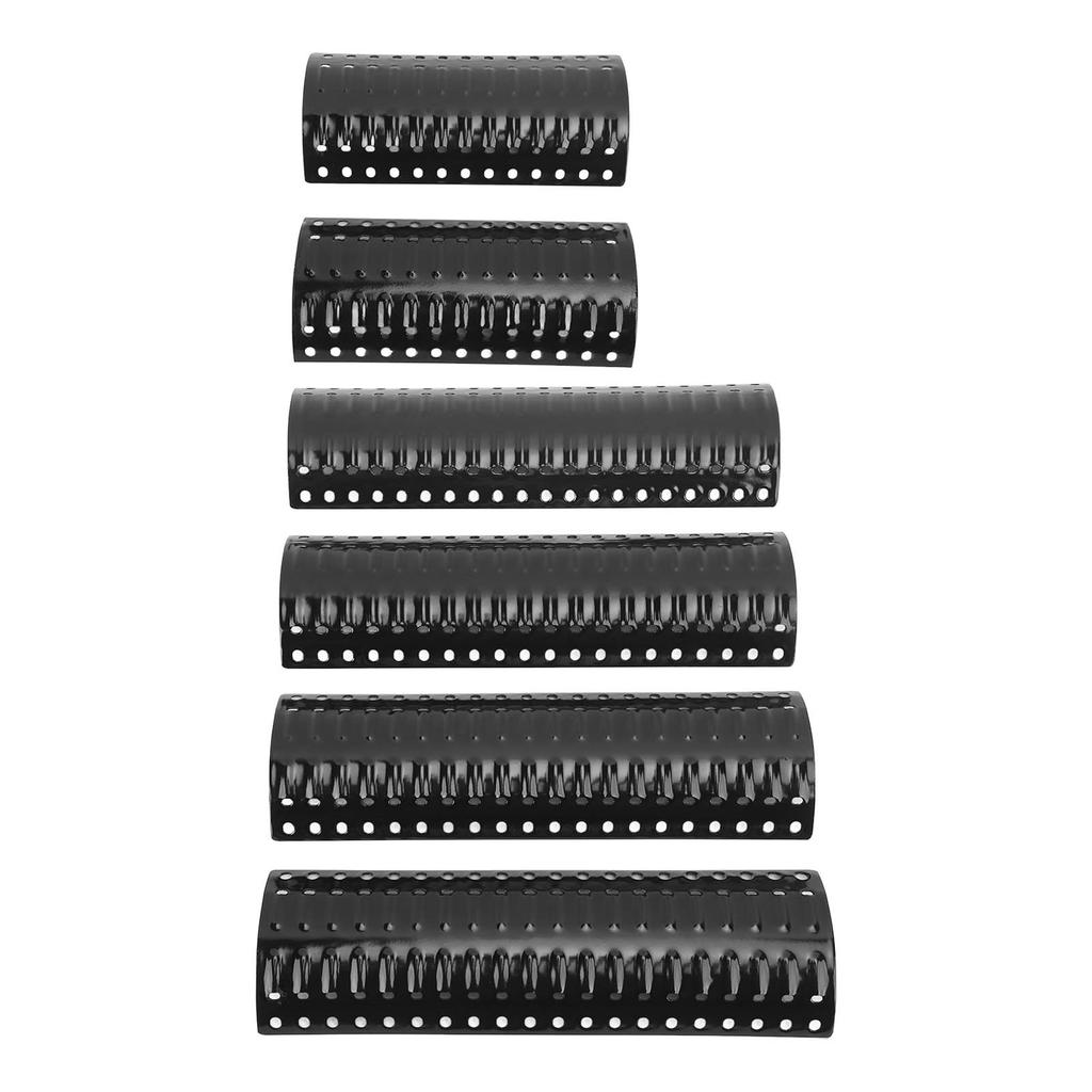 6pcs Replacement Heavy Duty Adjustable Heat Plate Shield Heat Tent Bar Burner Cover Flame Tamer