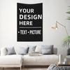 Personalized Tapestry Wall Art - Custom Photo Design, Perfect for Weddings, Family Celebrations & Birthdays, Horizontal Orientat
