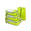 4Pcs/set Compression Packing Cubes Travel Storage Bag Portable Luggage Suitcase Organizer Set Extensible Packing Mesh Bags for Clothing Underwear