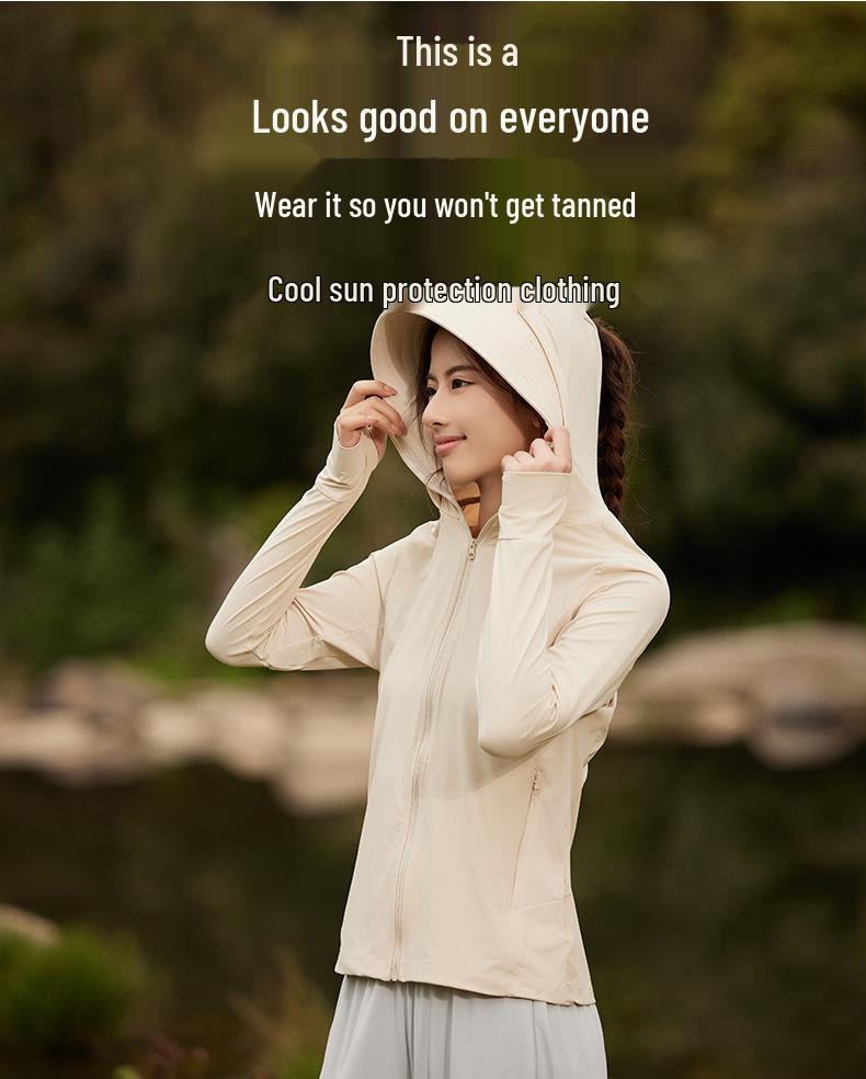 Ultra Cool Ice Silk Sun Protection Jacket - Breathable, UV Shielding for Women & Men with Large Brim - Perfect for Outdoor Summer Wear