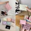 Korean Small Designer Ice Cream Color Makeup Bag Letter Handbag For Daily Use