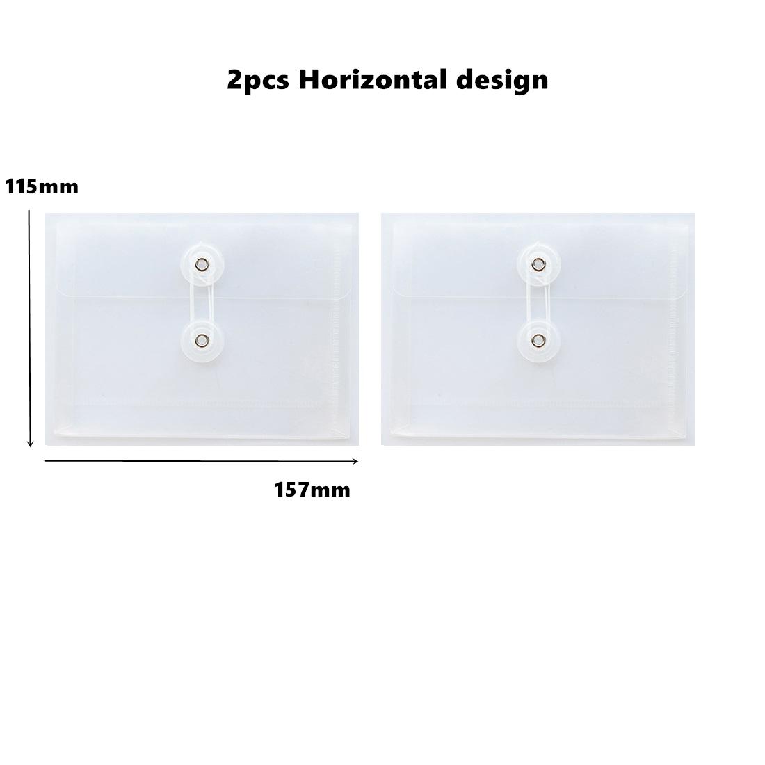 2 шт., прозрачная папка для файлов формата А6, 11*15 см, мини-размер, сумка для хранения, чехол для заметок, документов, водонепроницаемый офисный школьный A6913