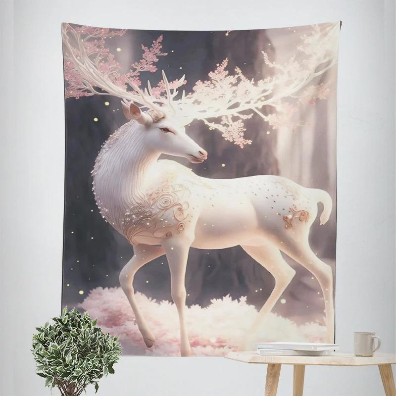 Beautiful Fawn Decorative Tapestry Home Wall Decor Office Living Room Tapestry