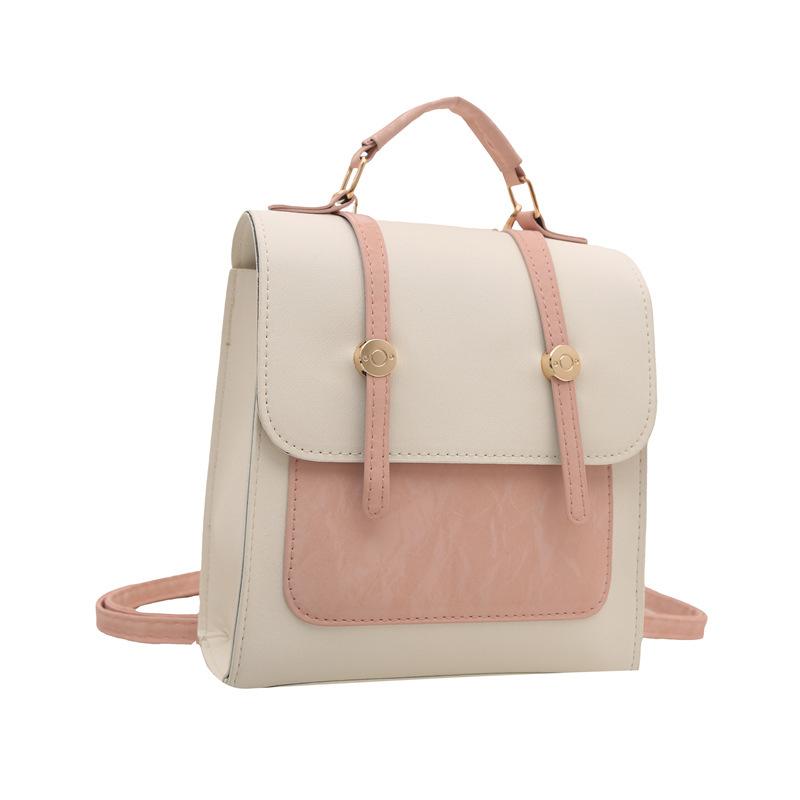 Schoolbag1011 new college style Korean version retro large-capacity foreign style commuting and leisure diagonal span portable shoulder backpack