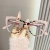 Neue Cat-Eye-Brillenfassung Damenmode Farbverlauf Brille Blaulichtfilterbrille Computerbrille Lentes Ópticos