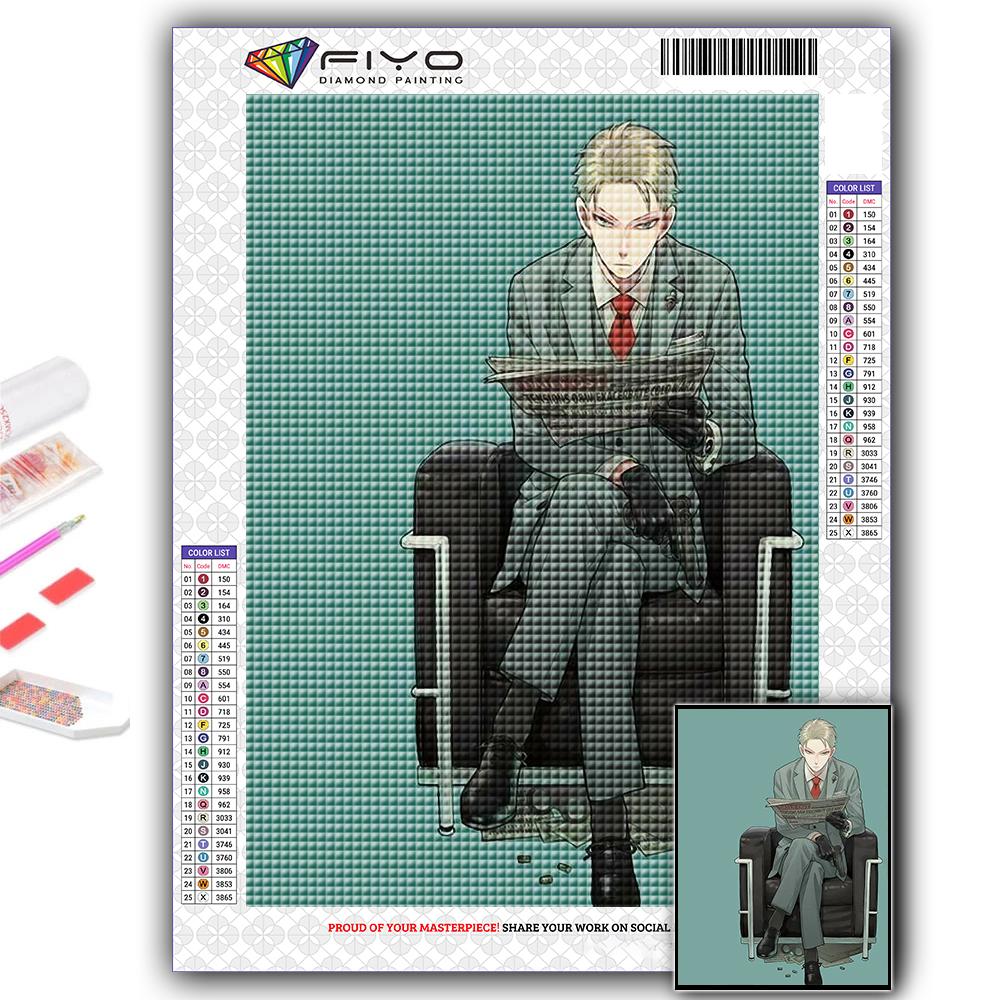 5D Diy Diamond Painting Anime Poster SPY FAMILY Cross Stitch Full Diamond Embroidery Mosaic