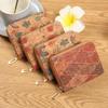 Retro Print Women's Coin Purse and Card Holder - Cork Texture Wallet 2025