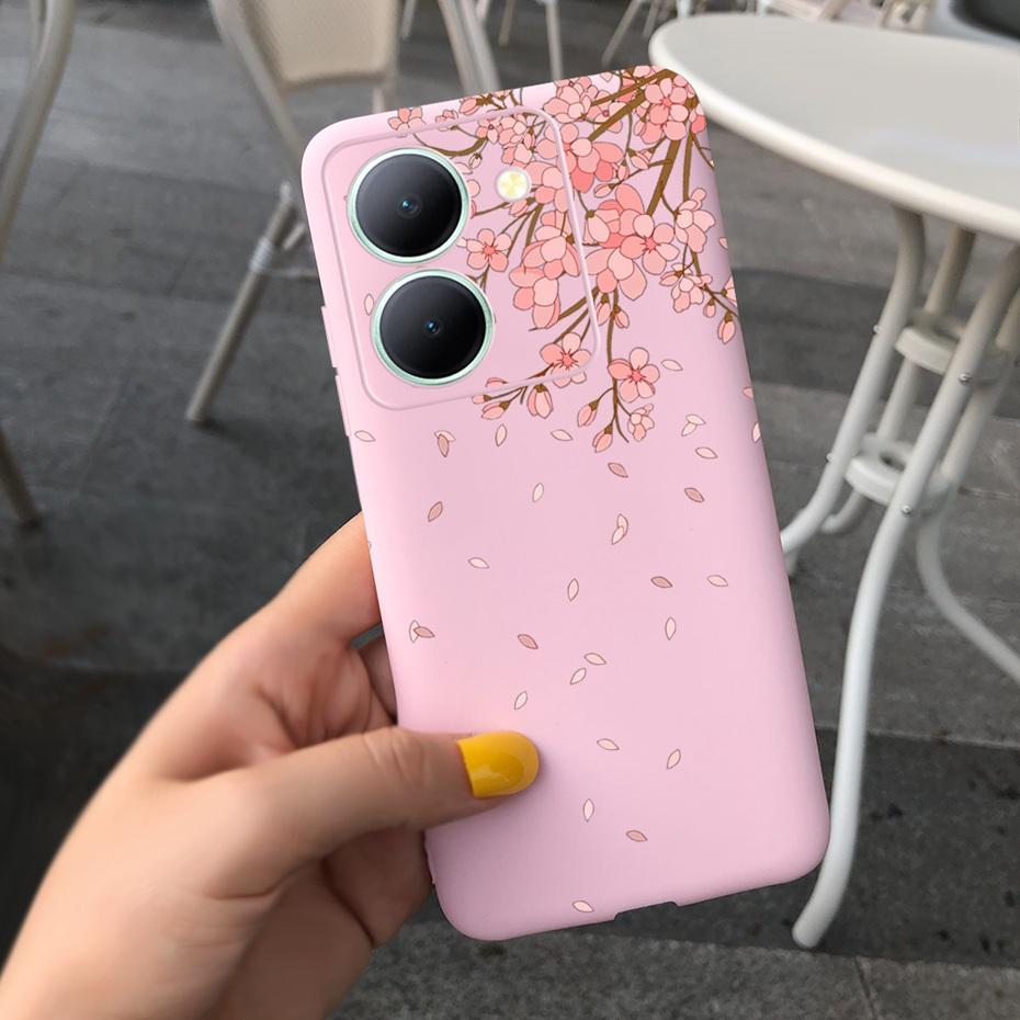 For Vivo Y36 Case 2023 Cute Love-heart Pattern Jelly Silicon Soft Phone Back Cases Cover For VivoY36 Y 36 4G 5G V2247
