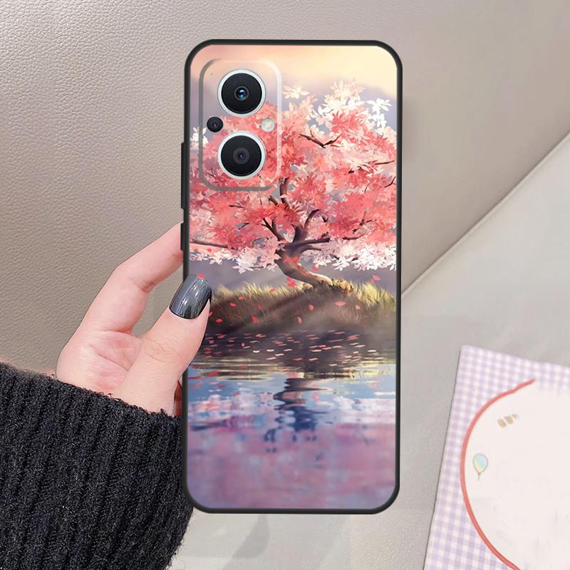 Cherry Blossom Funda For OPPO Reno 12 F 11F 13F 14F 10 13 14 15 Pro 7 8 Lite OPPO Find X8 X6 X5 X9 Pro Case